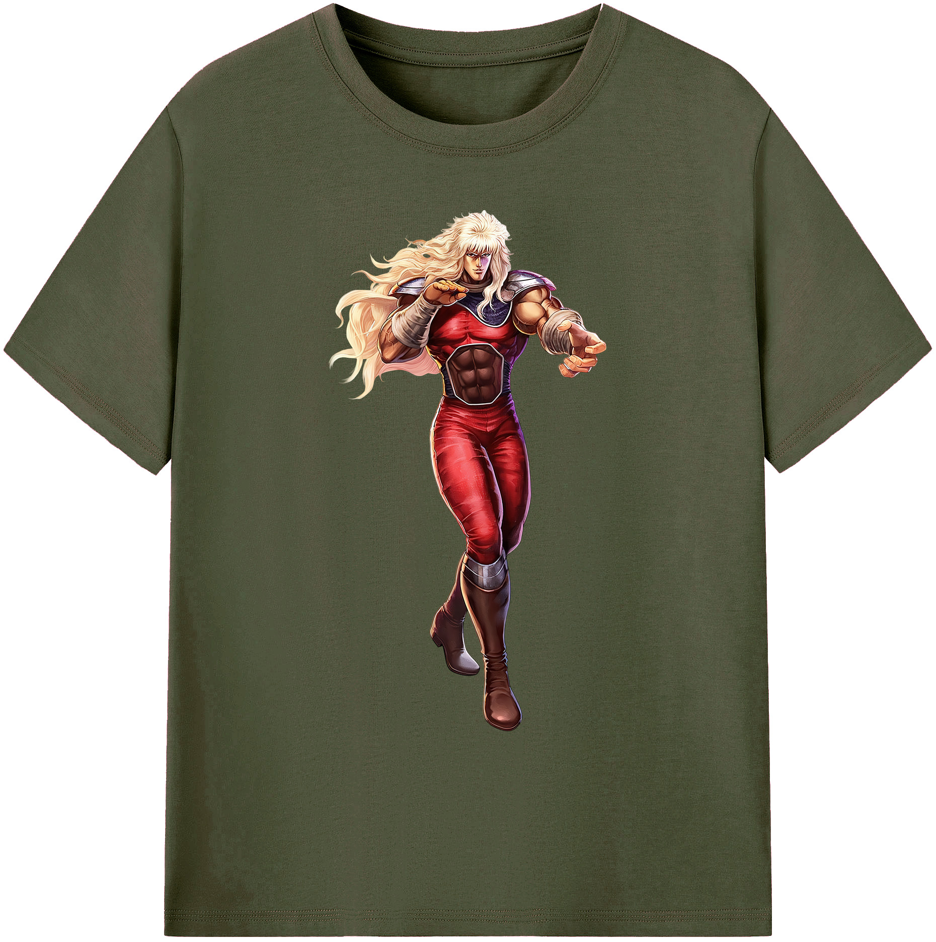 （画像用） 北斗の拳 Fist of the North Star 綿100％ メンズ半袖Tシャツ｜肌触りやわらか＆通気性